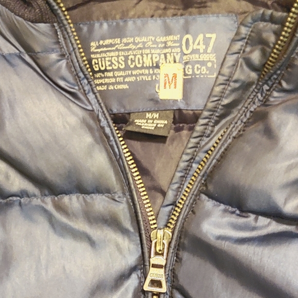 Guess Puffer Jacket | M | Dark Blue - Picture 4 of 7
